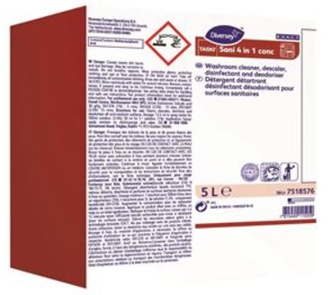 Diversey Taski Sani 4in1 conc, 5L Концентрований кислотний миючий і дезінфікуючий засіб для туалетних кімнат